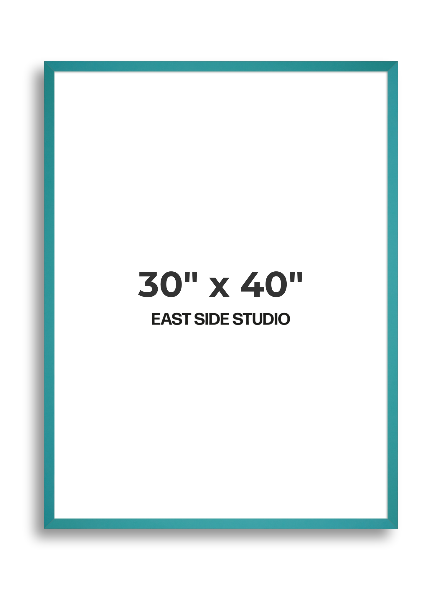 Aqua 30" x 40" picture frame