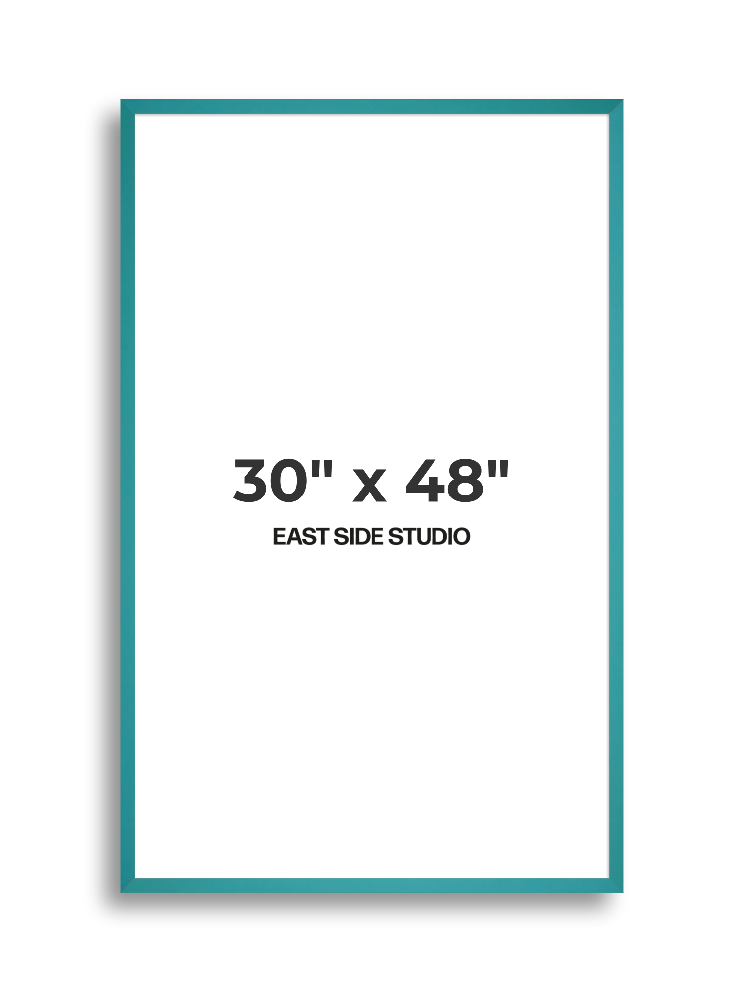 Aqua 30" x 48" picture frame