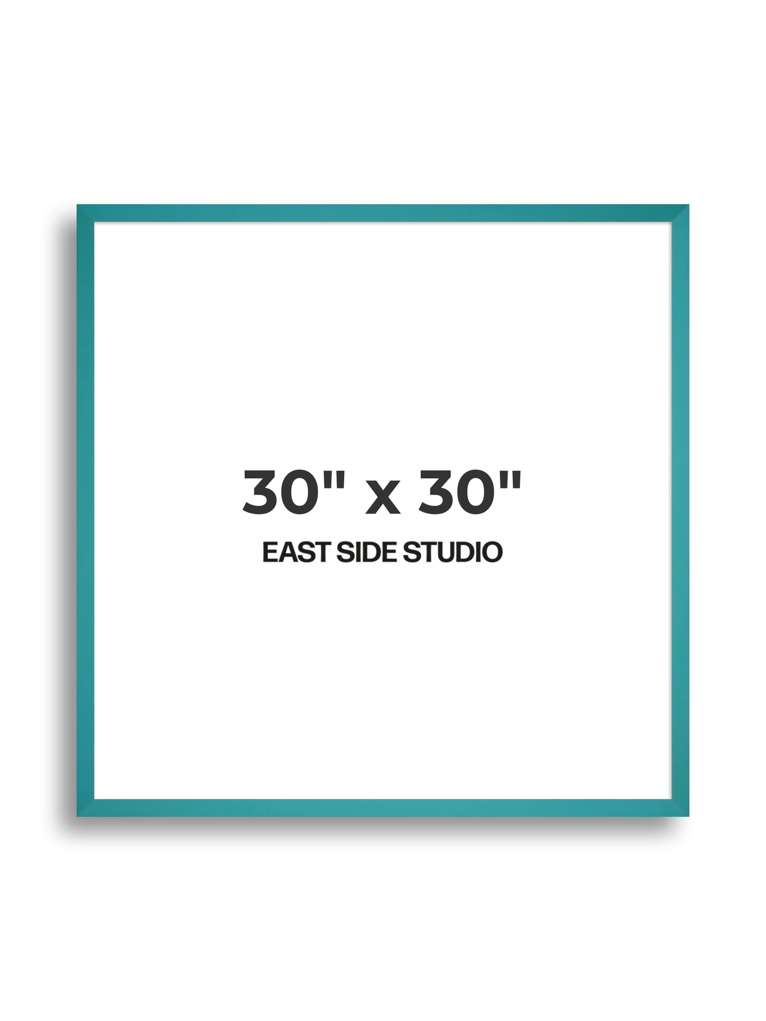 Aqua 30" x 30" picture frame