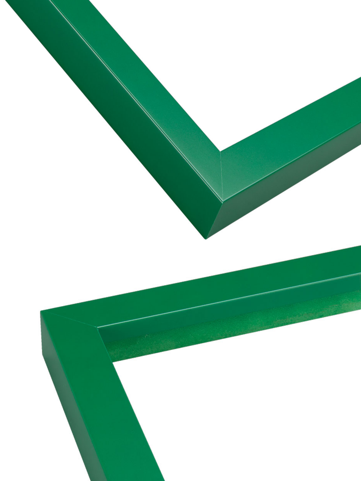 Emerald Green picture frame chevron view