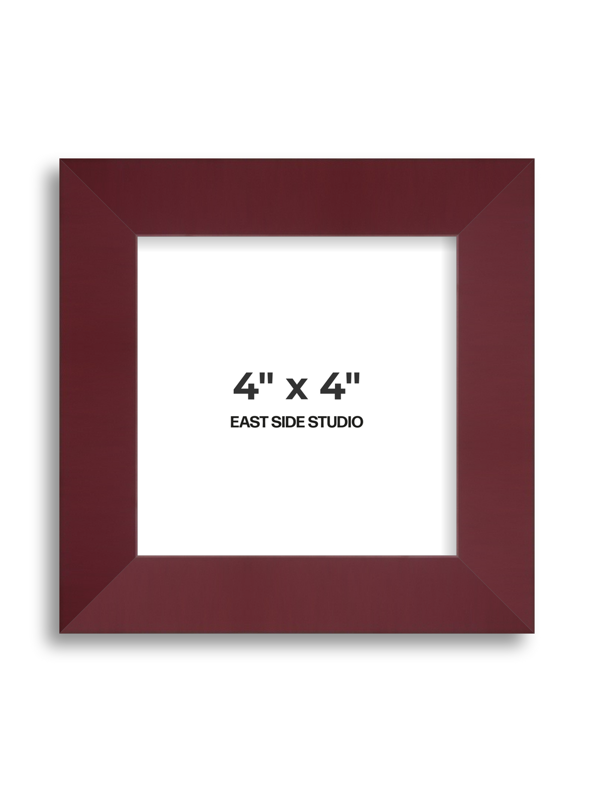 Burgundy 4" x 4" picture frame