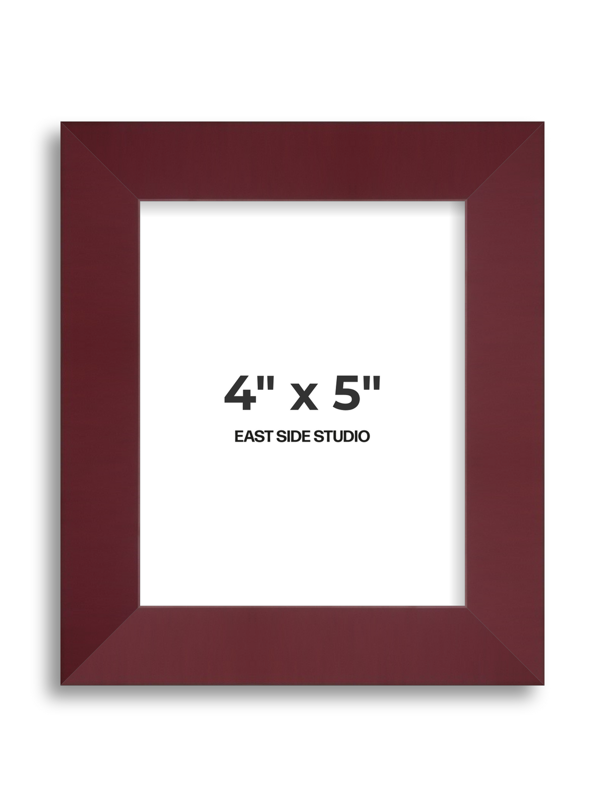 Burgundy 4" x 5" picture frame