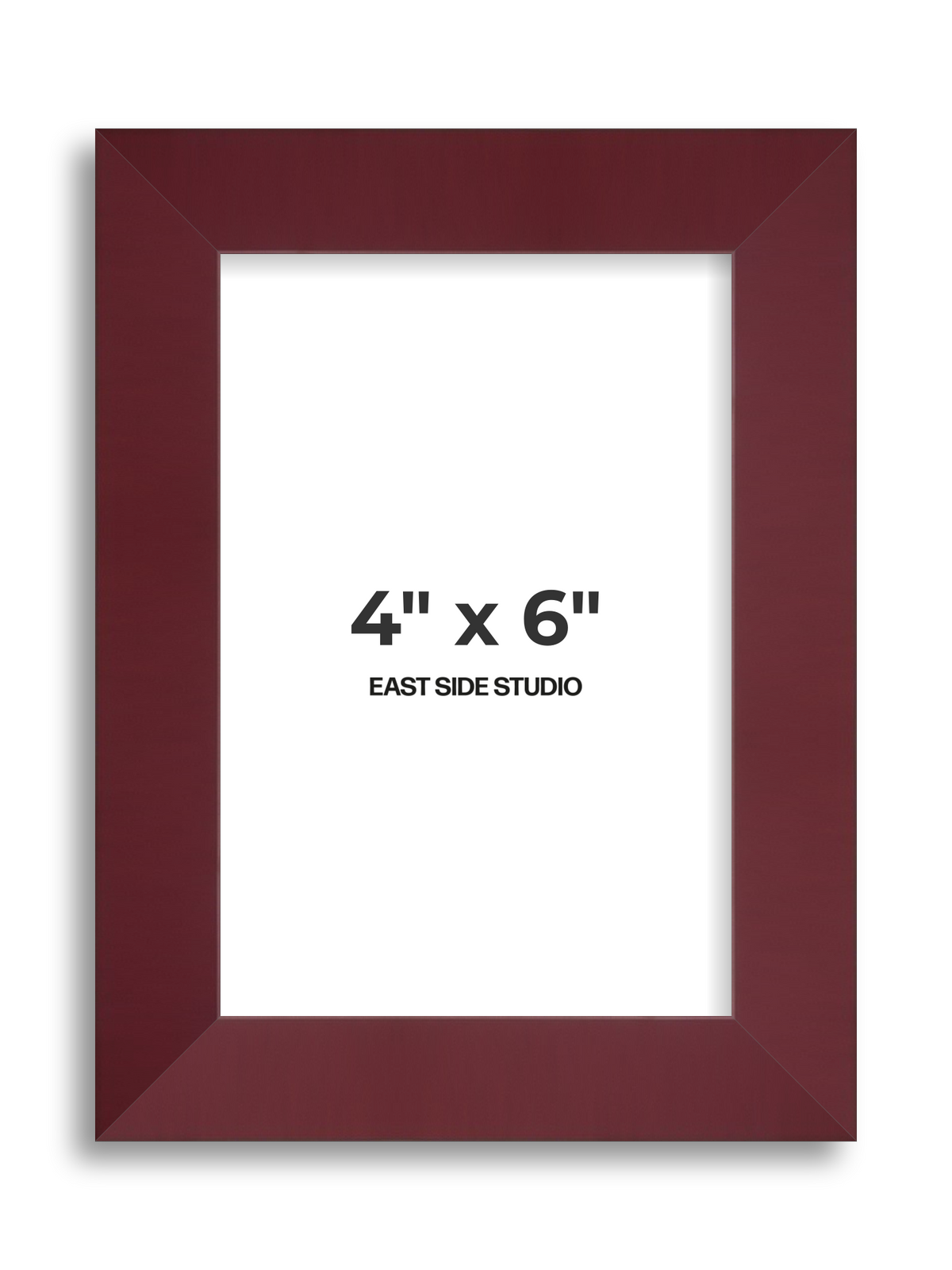 Burgundy 4" x 6" picture frame