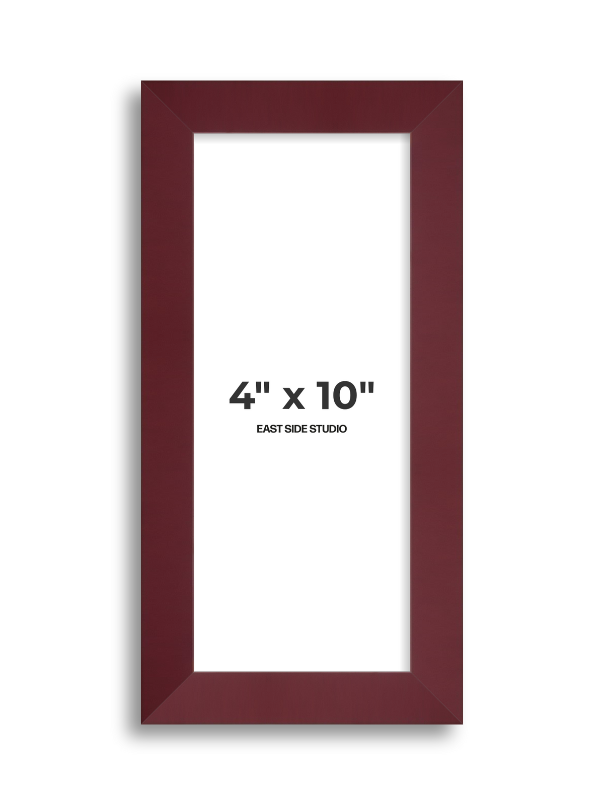 Burgundy 4" x 10" picture frame