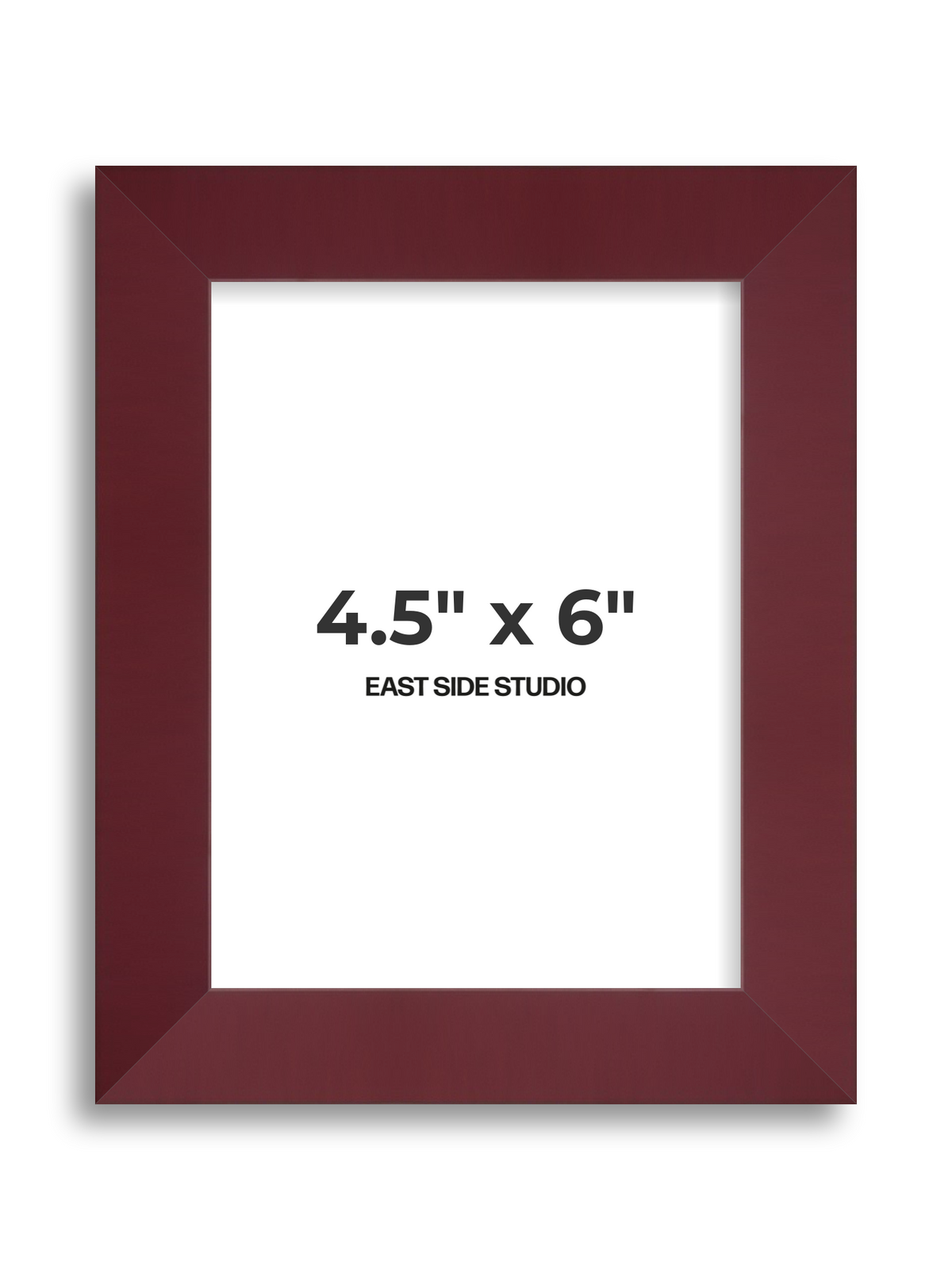 Burgundy 4.5" x 6" picture frame