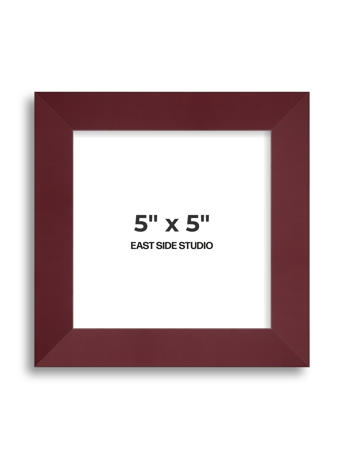 Burgundy 5" x 5" picture frame