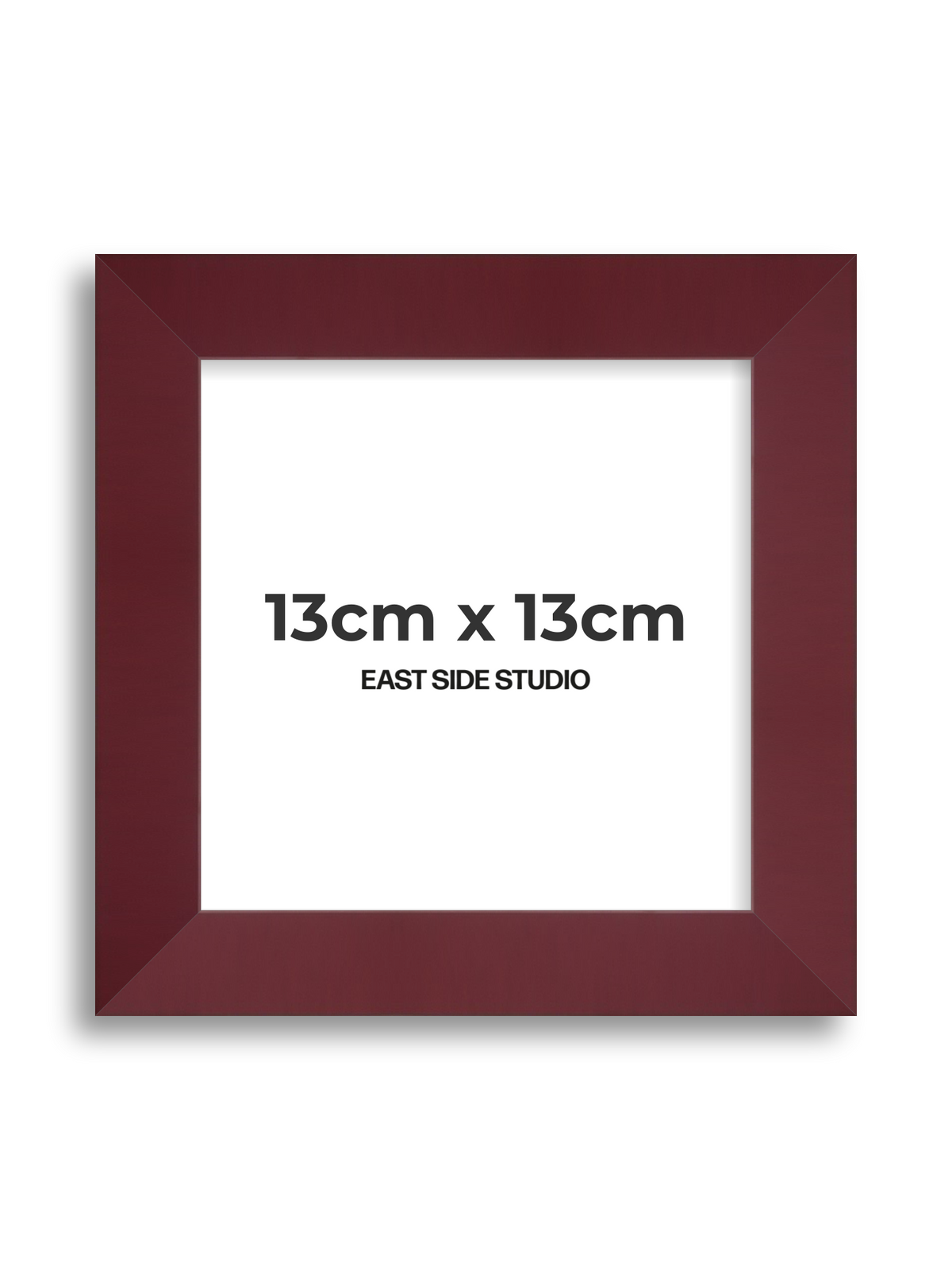 Burgundy 13cm x 13cm picture frame