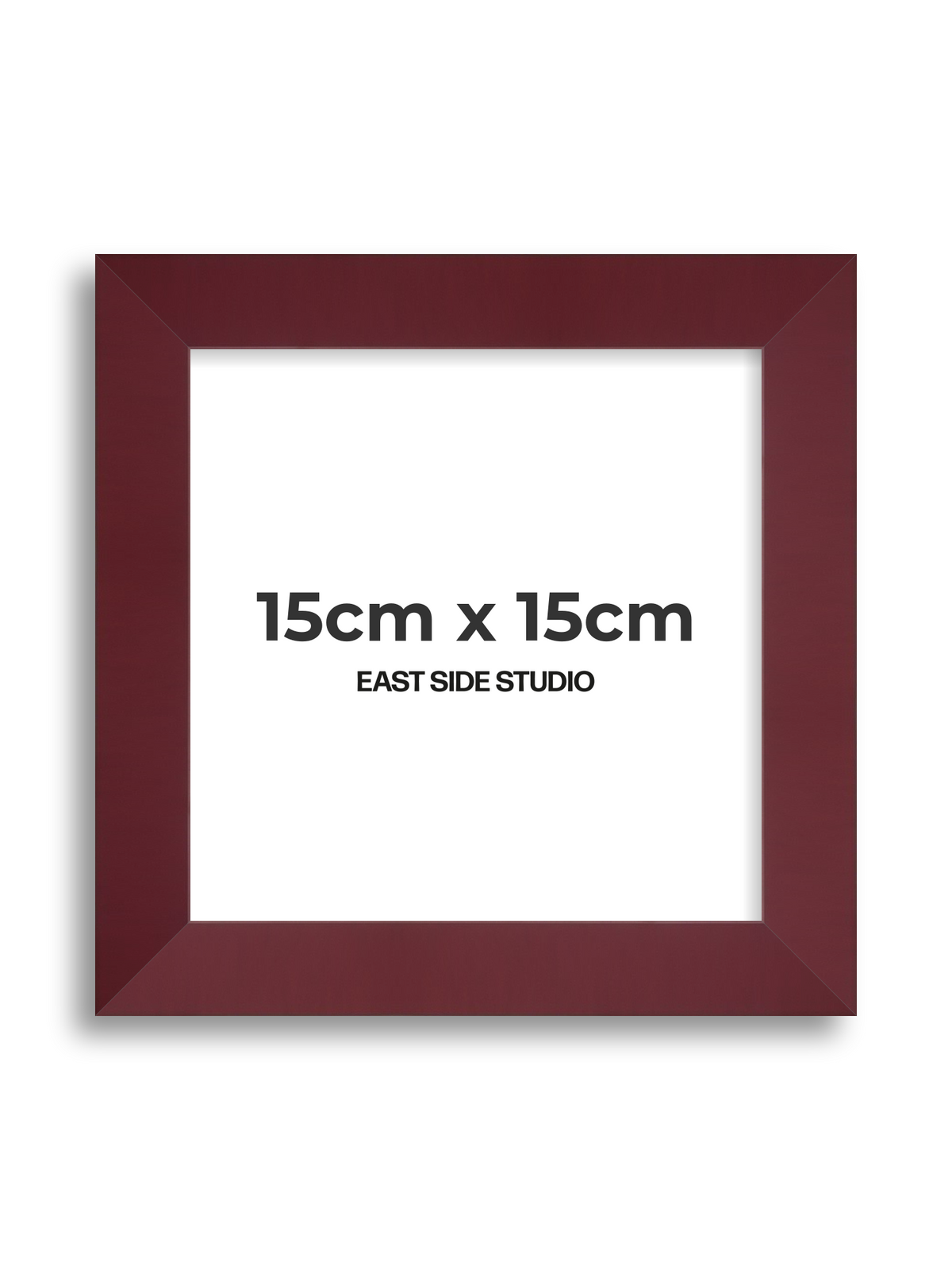 Burgundy 15cm x 15cm picture frame