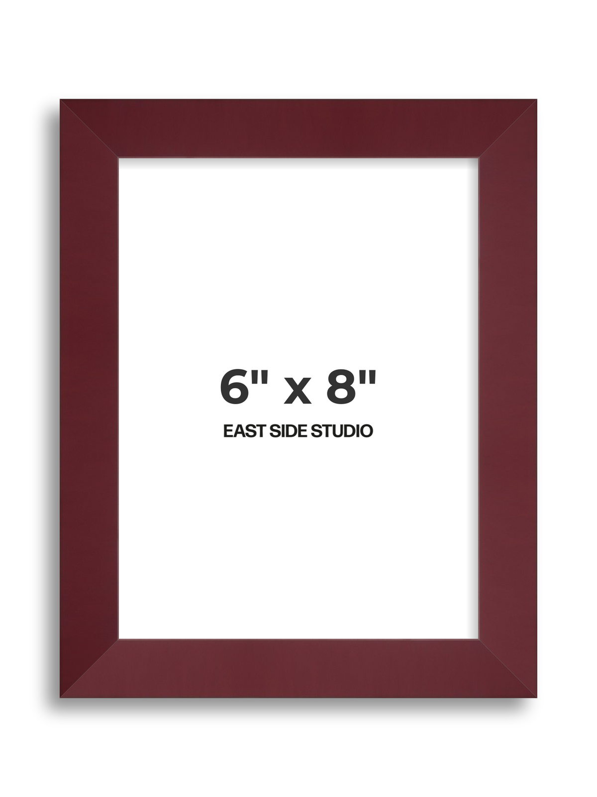 Burgundy 6" x 8" picture frame