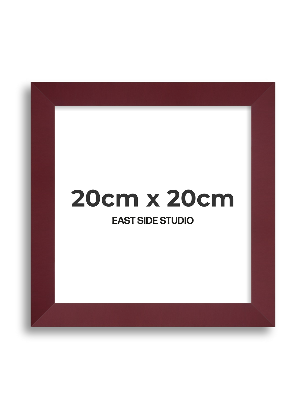 Burgundy 20cm x 20cm picture frame