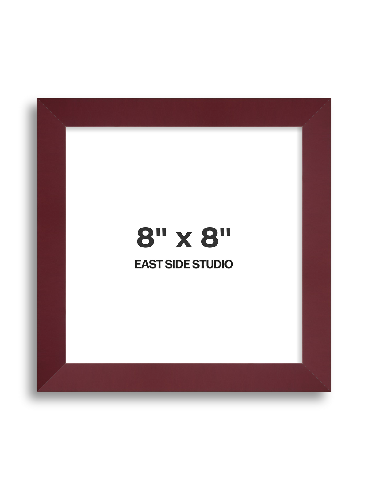Burgundy 8" x 8" picture frame