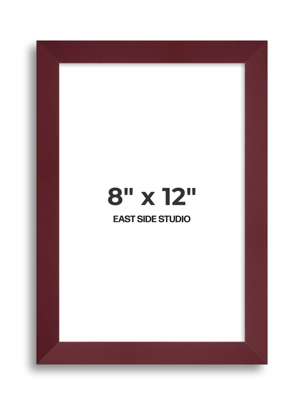 Burgundy 8" x 12" picture frame
