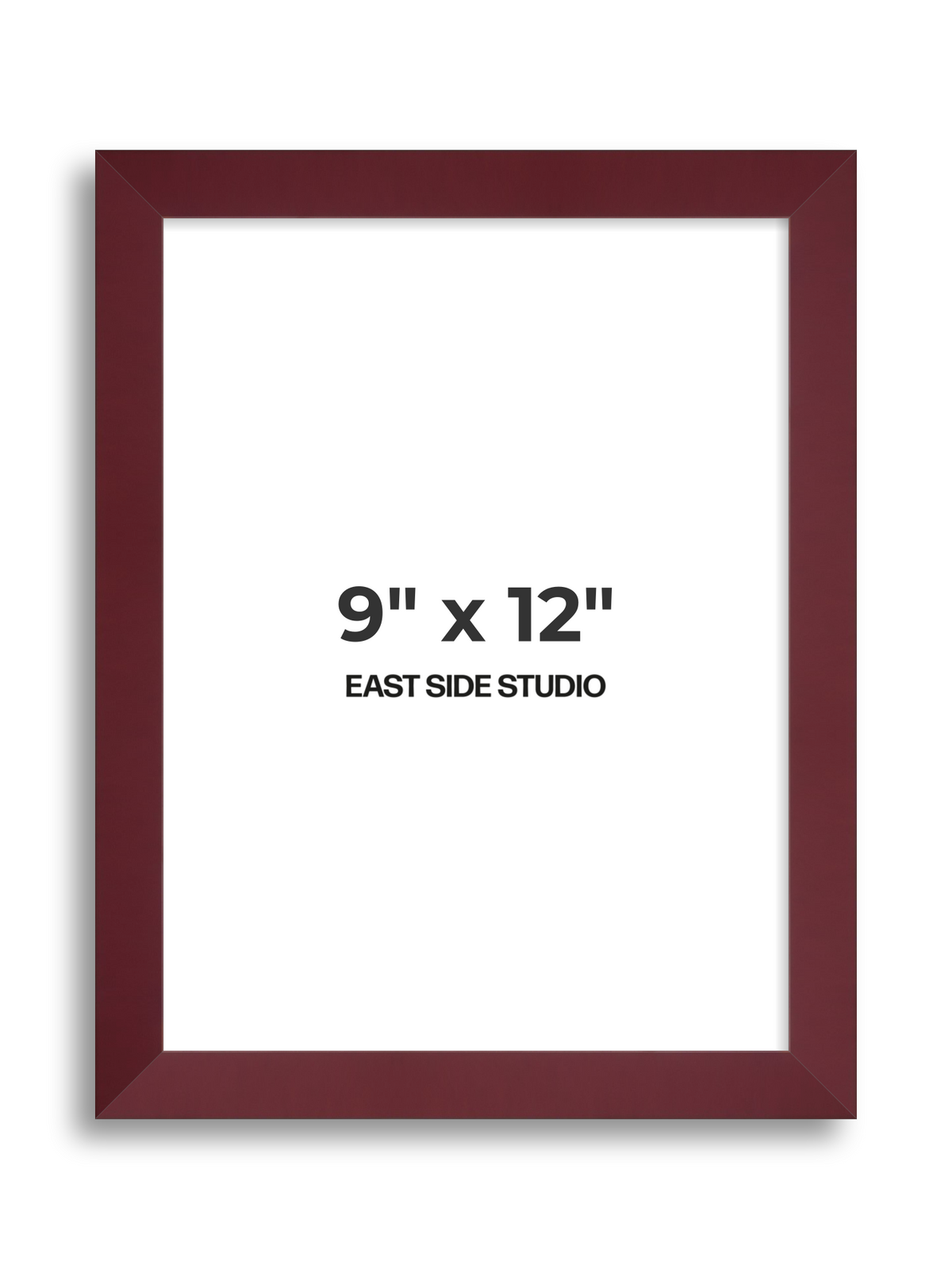 Burgundy 9" x 12" picture frame