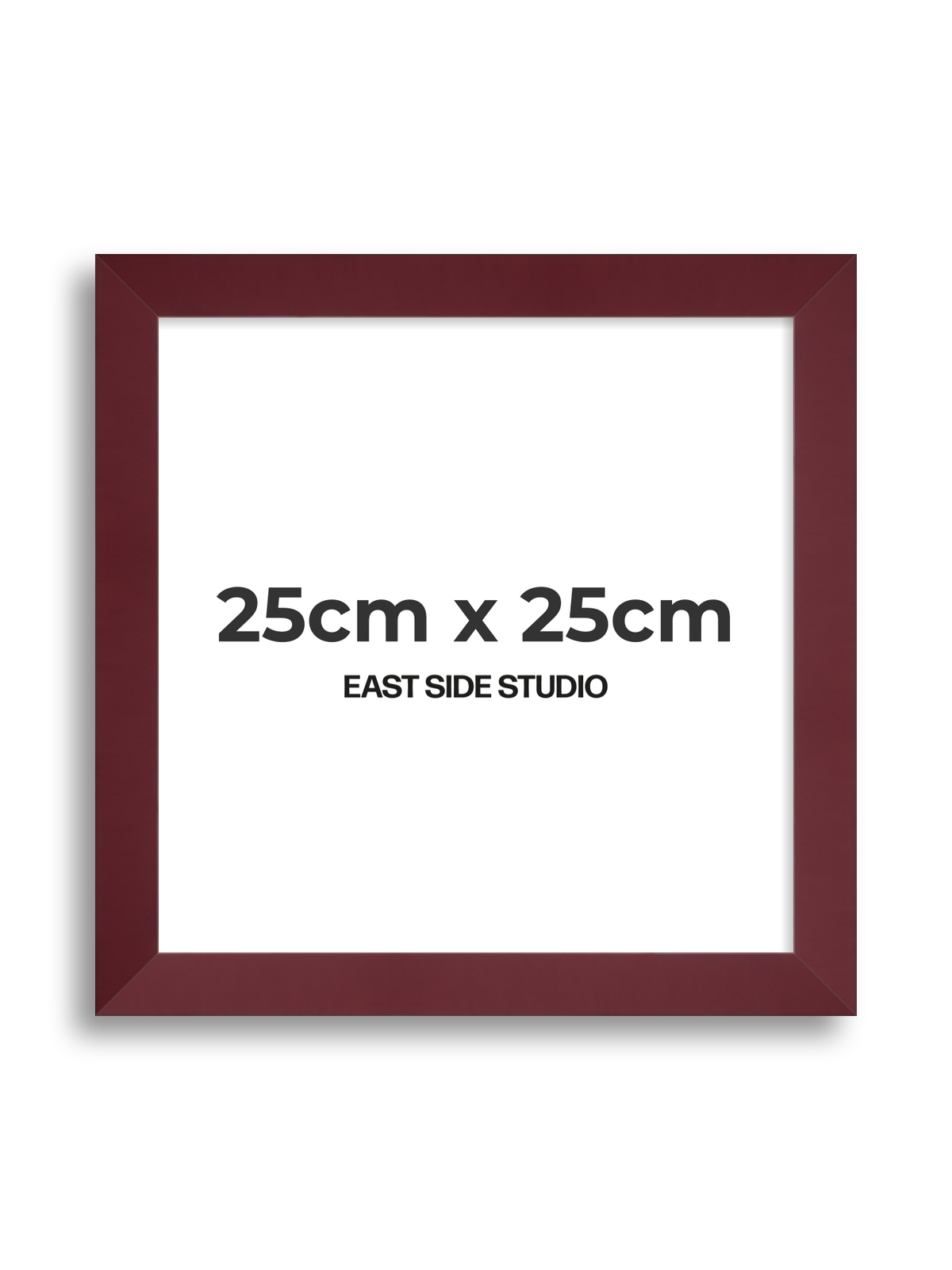 Burgundy 25cm x 25cm picture frame