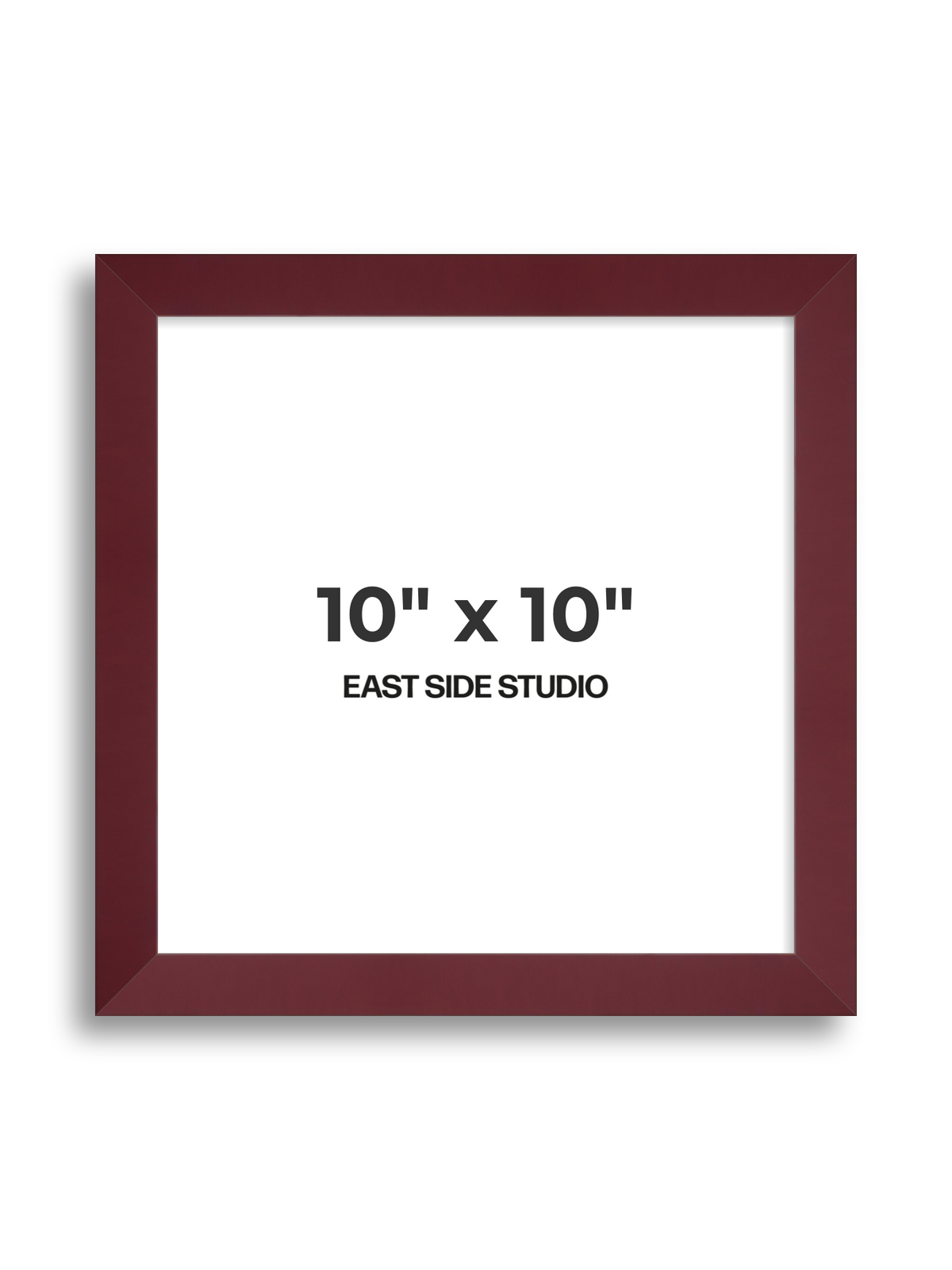 Burgundy 10" x 10" picture frame