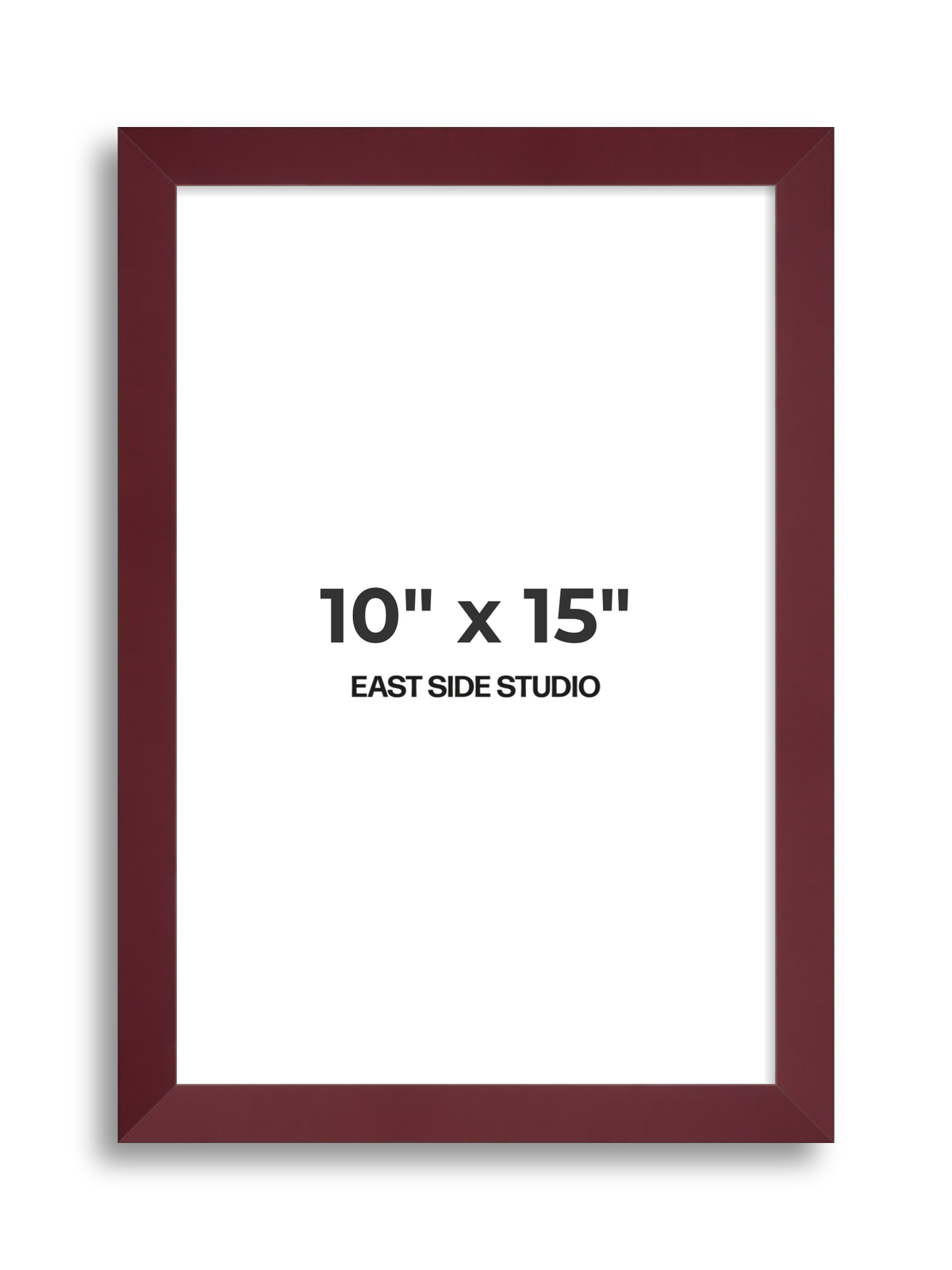 Burgundy 10" x 15" picture frame
