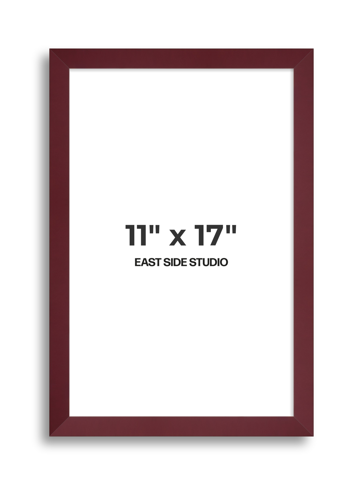 Burgundy 11" x 17" picture frame