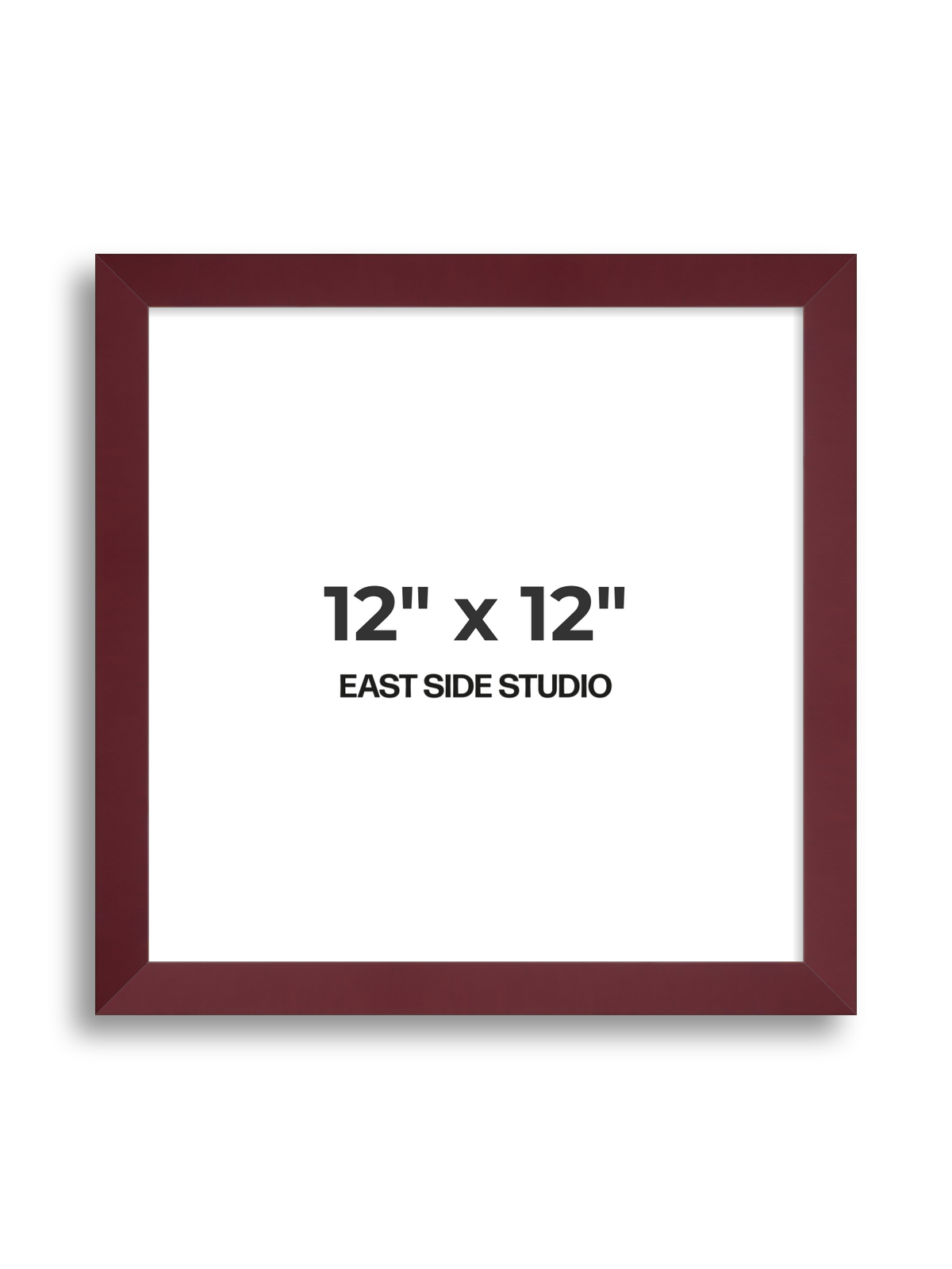 Burgundy 12" x 12" picture frame