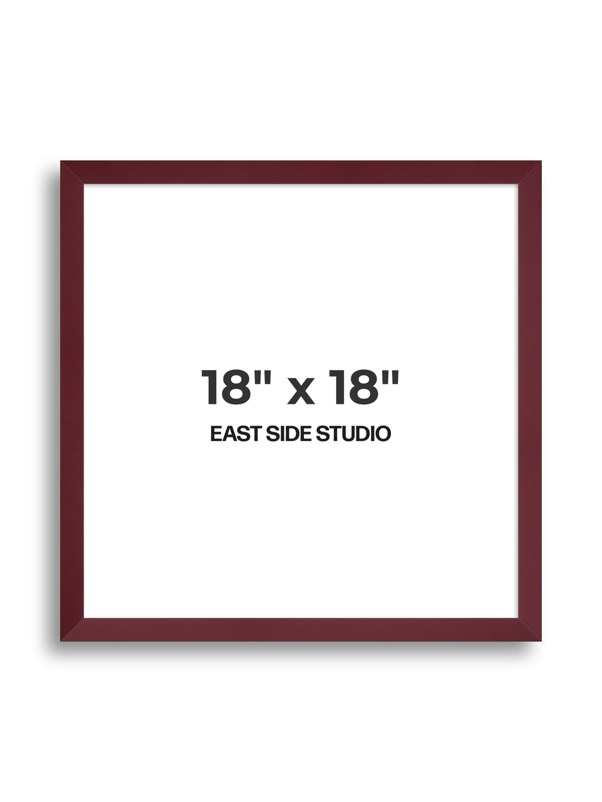 Burgundy 18" x 18" picture frame