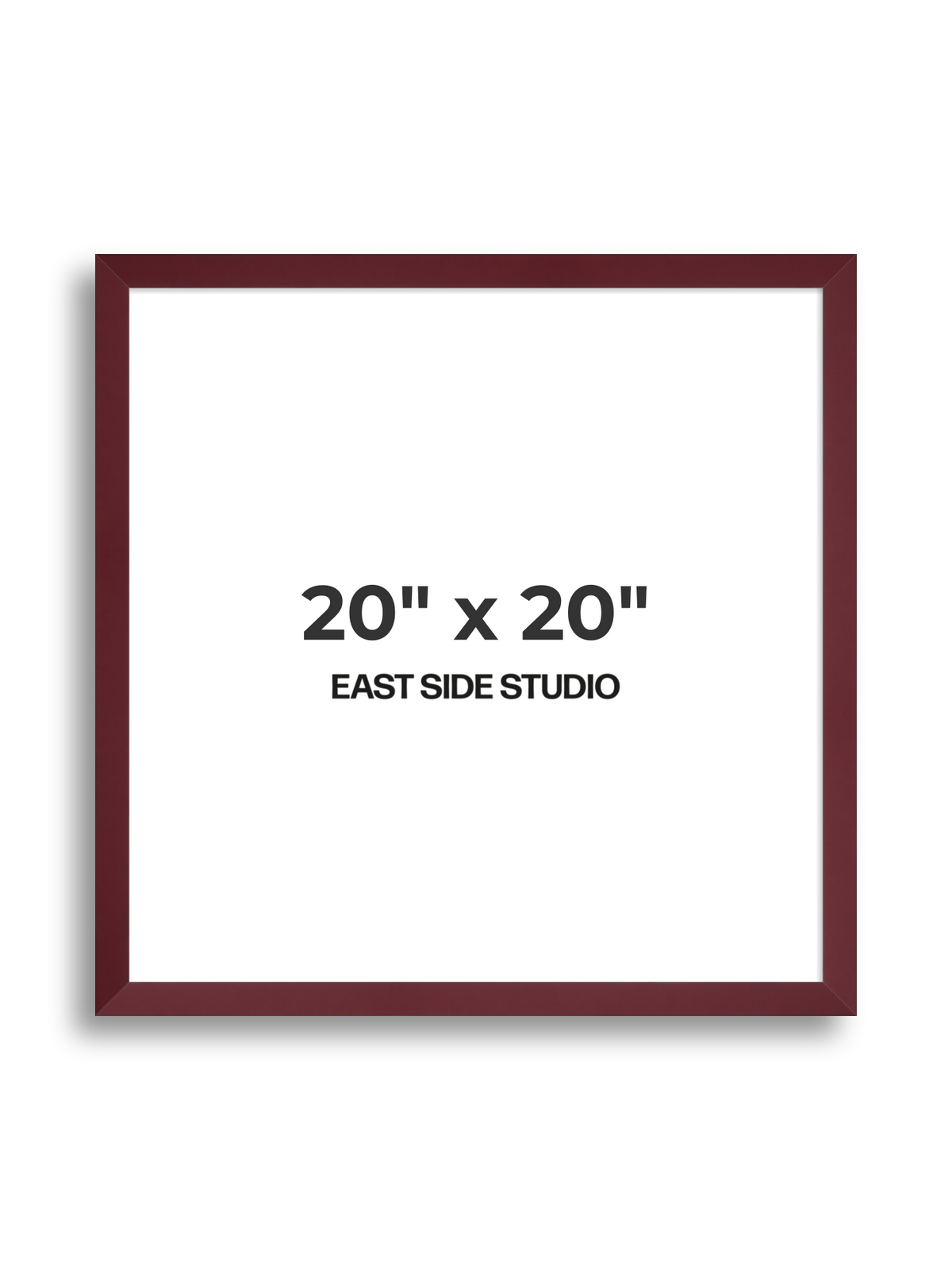 Burgundy 20" x 20" picture frame