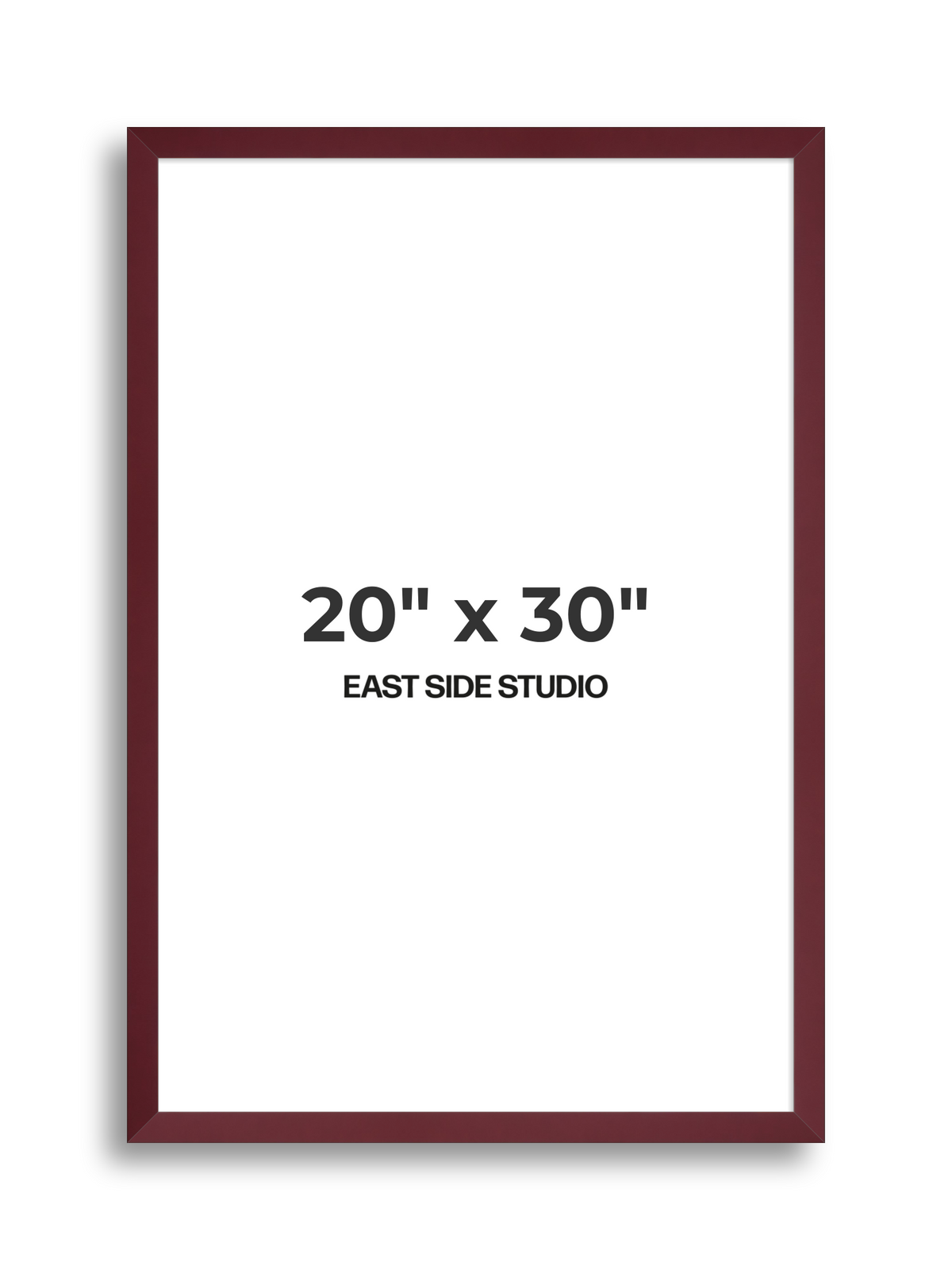 Burgundy 20" x 30" picture frame