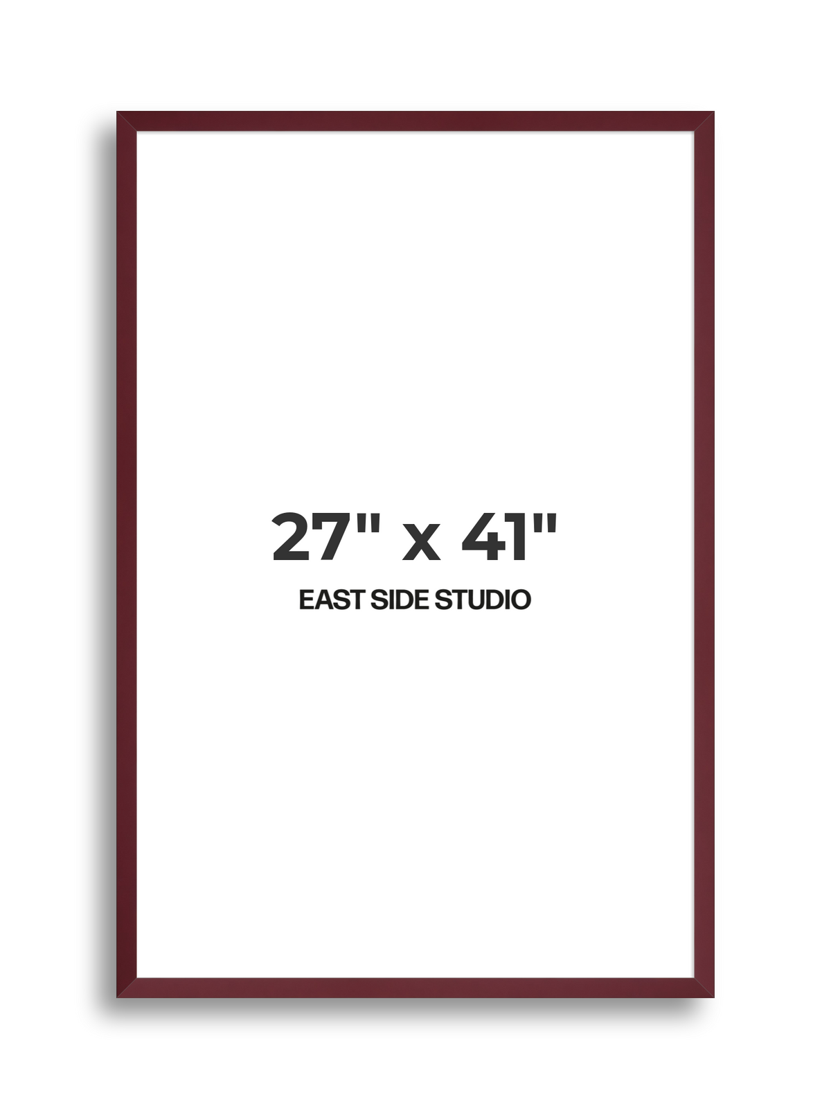 Burgundy 27" x 41" picture frame