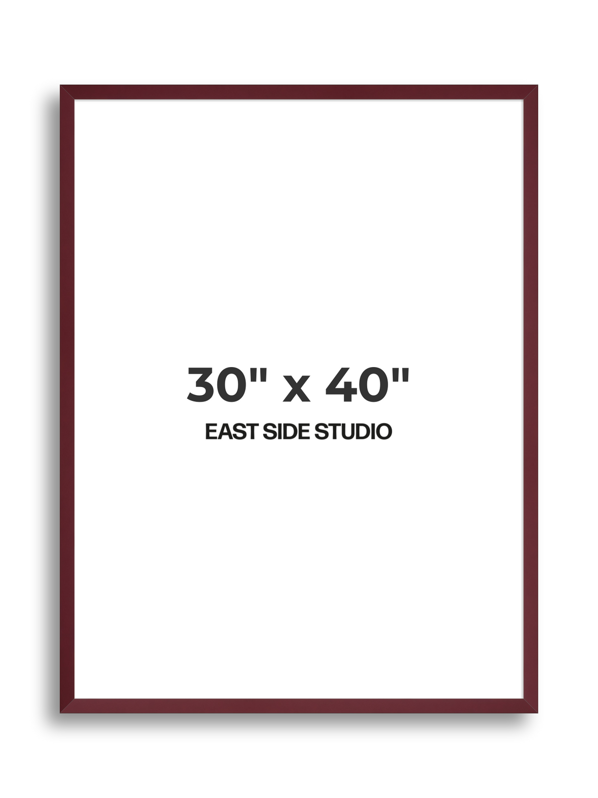 Burgundy 30" x 40" picture frame