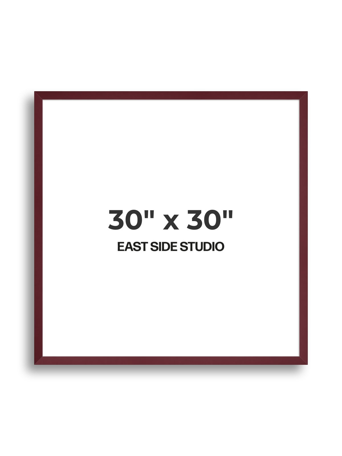 Burgundy 30" x 30" picture frame