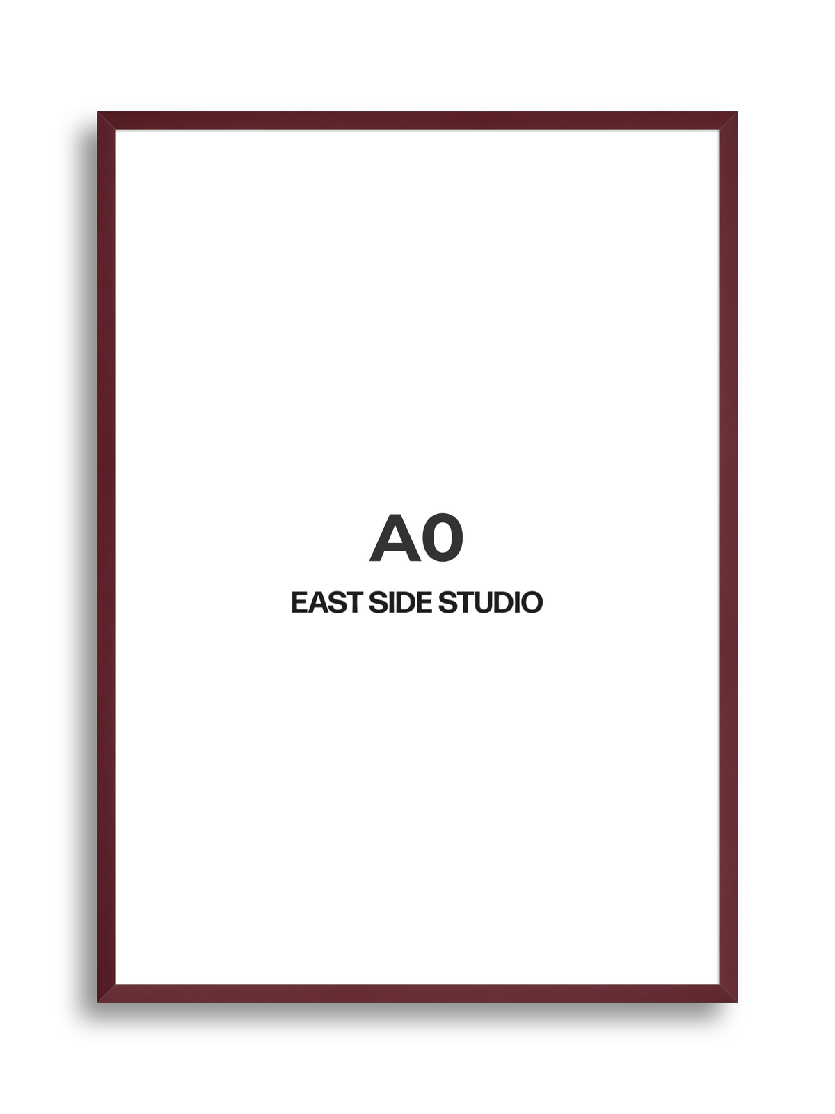 Burgundy A0 picture frame