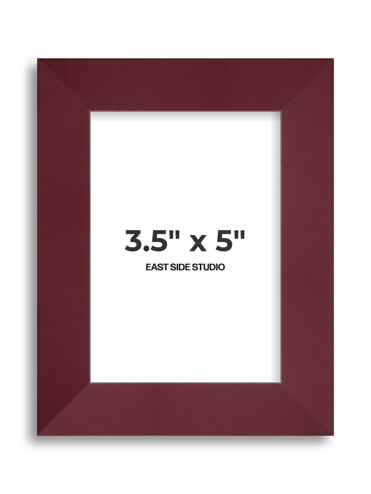 Burgundy 3.5" x 5" picture frame