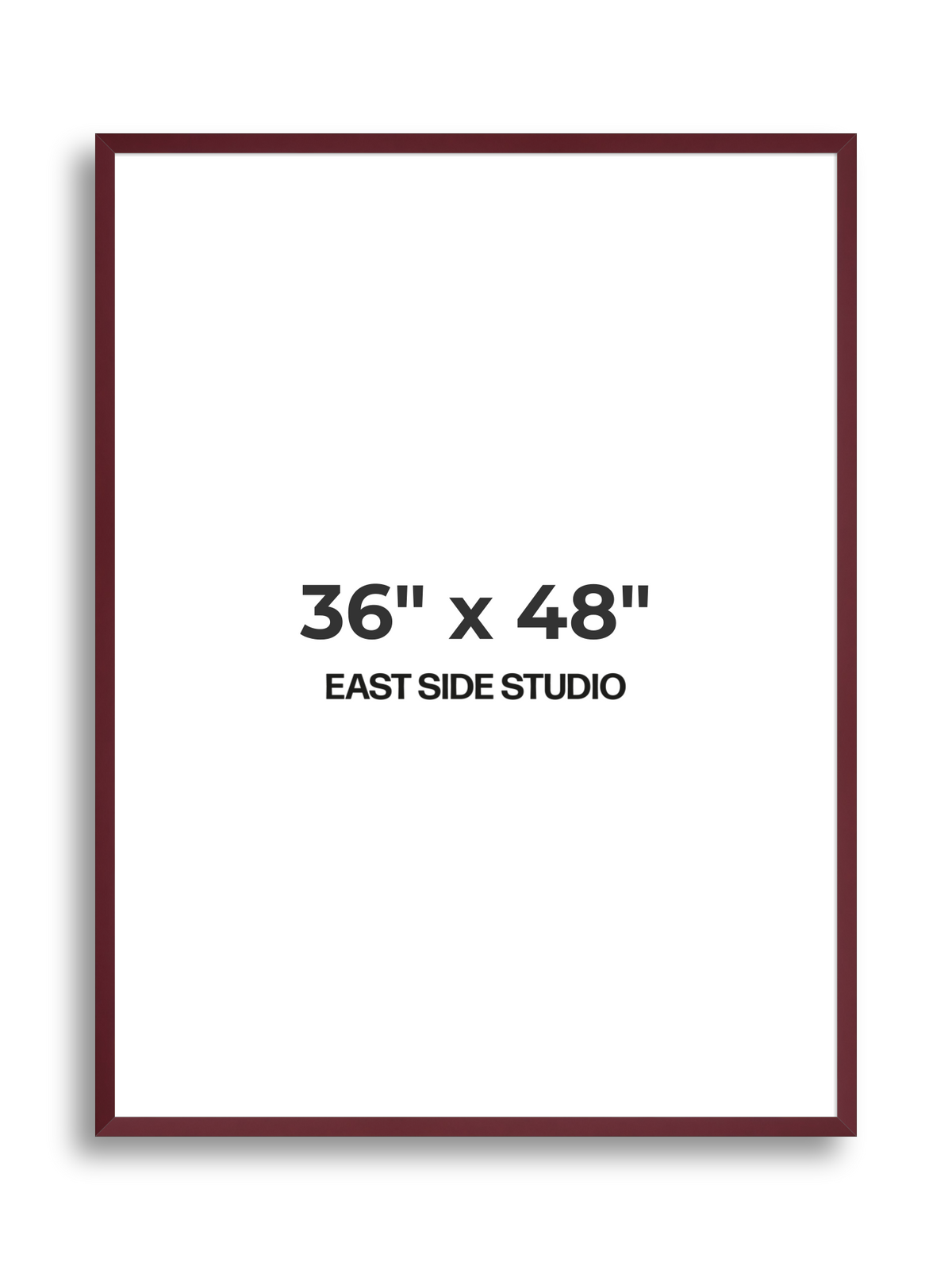 Burgundy 36" x 48" picture frame