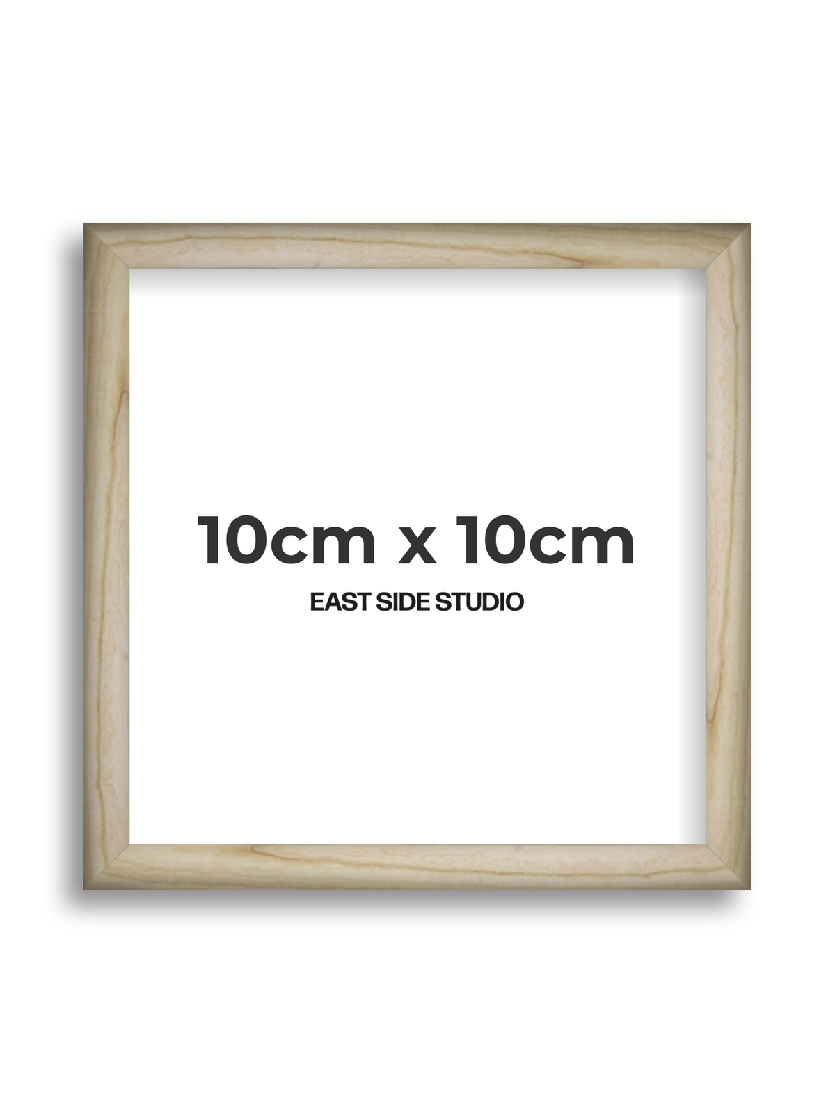 Natural Wood 10cm x 10cm picture frame