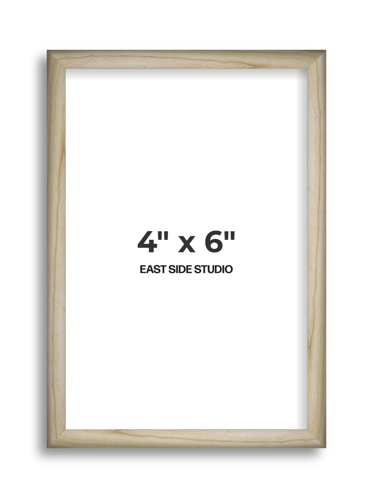 Natural Wood 4" x 6" picture frame