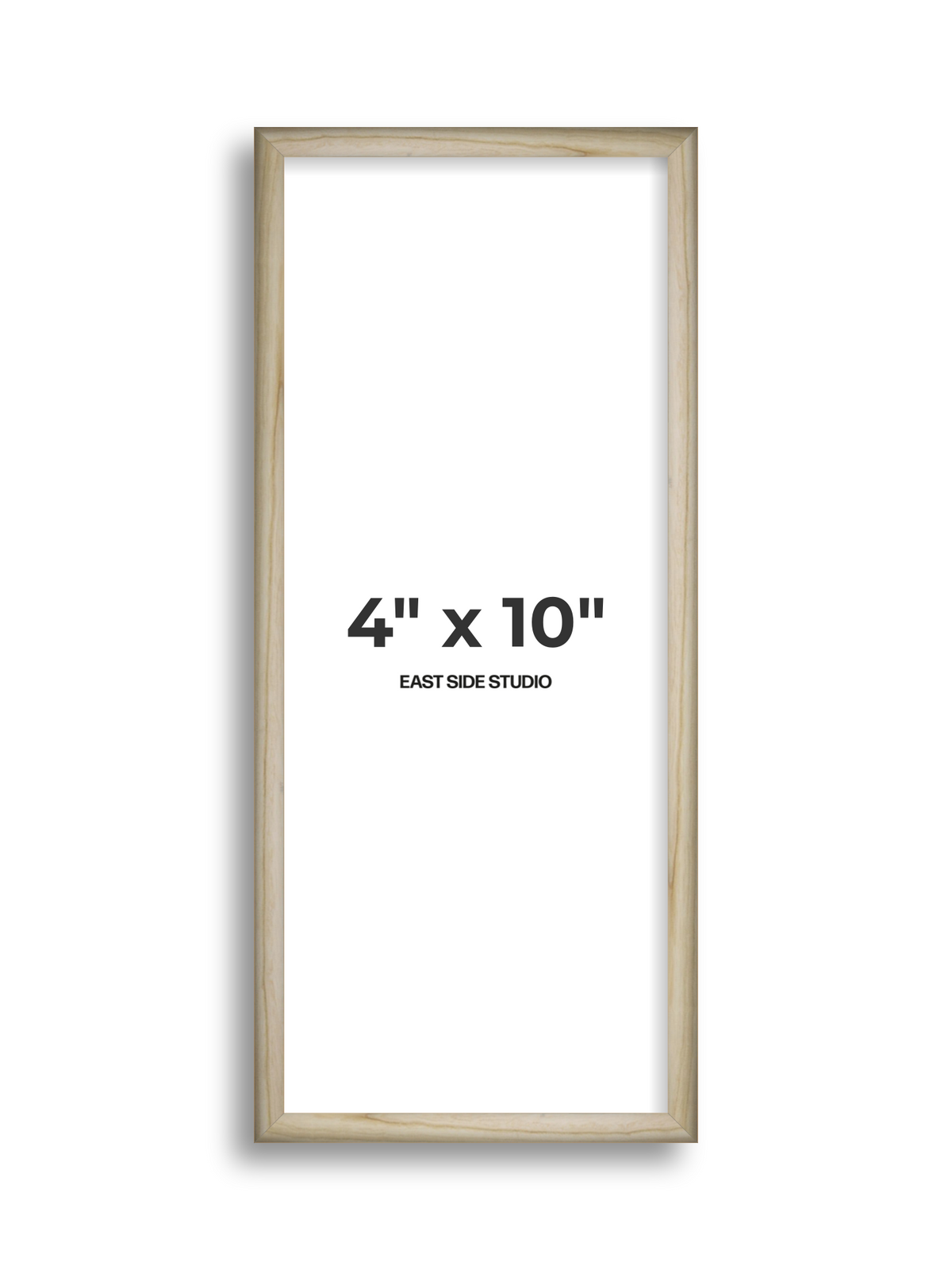 Natural Wood 4" x 10" picture frame