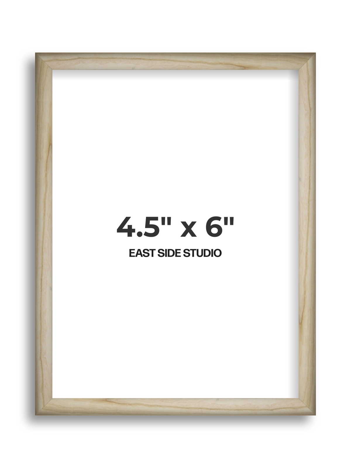 Natural Wood 4.5" x 6" picture frame