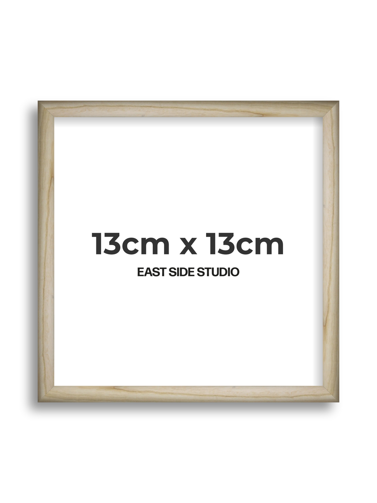 Natural Wood 13cm x 13cm picture frame
