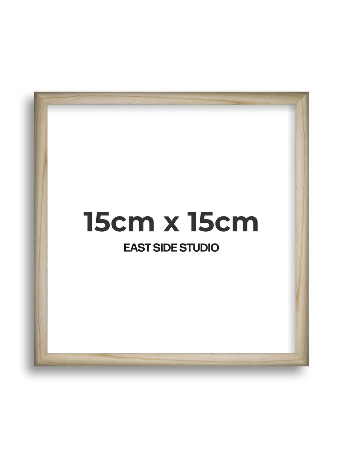 Natural Wood 15cm x 15cm picture frame
