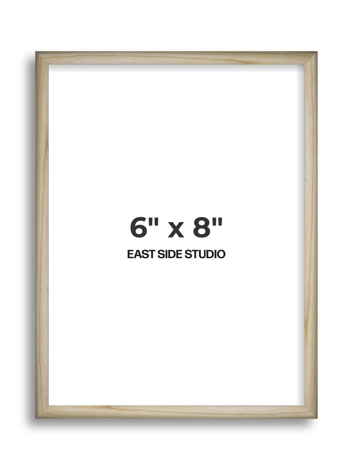 Natural Wood 6" x 8" picture frame