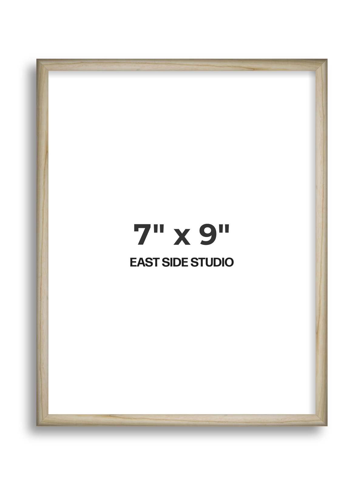 Natural Wood 7" x 9" picture frame