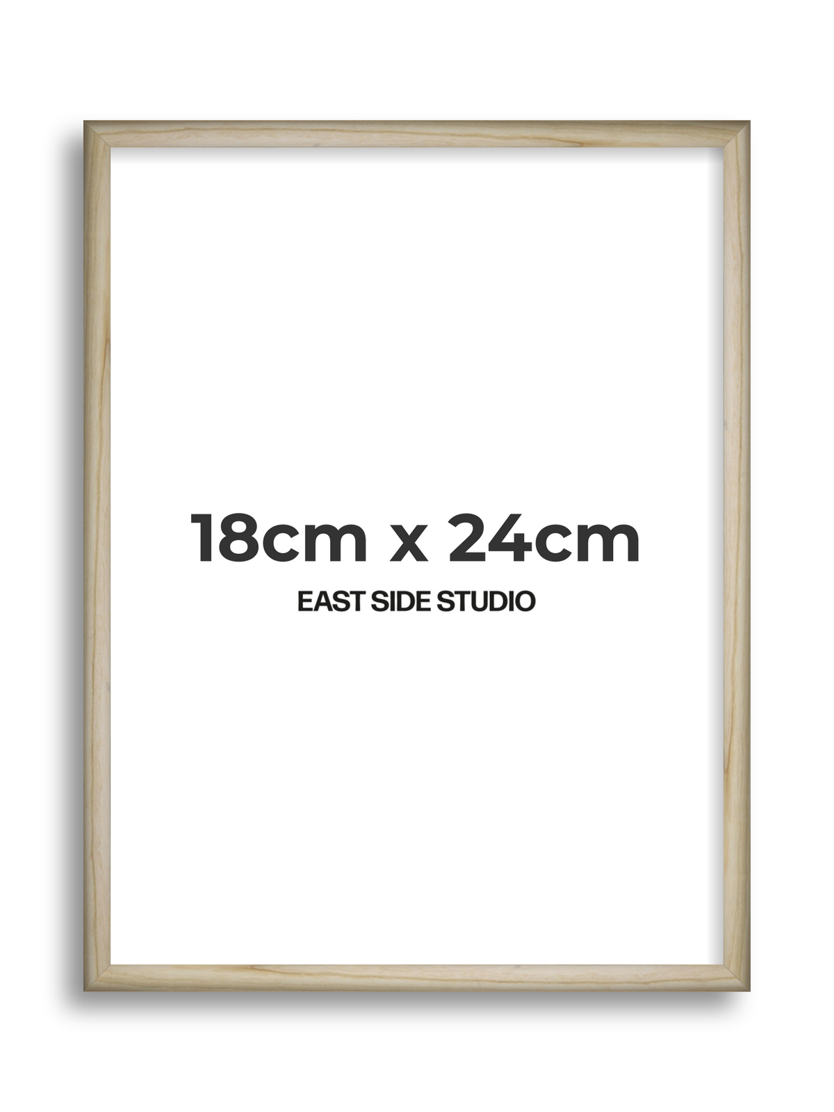 Natural Wood 18cm x 24cm picture frame