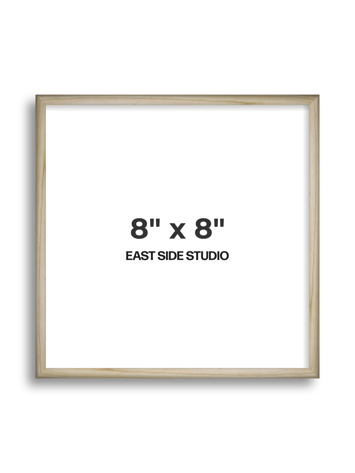 Natural Wood 8" x 8" picture frame