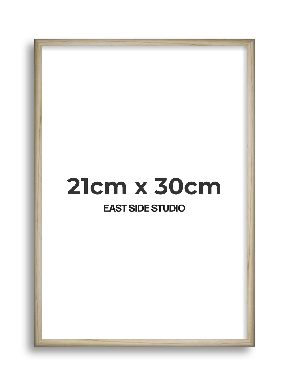 Natural Wood 21cm x 30cm picture frame