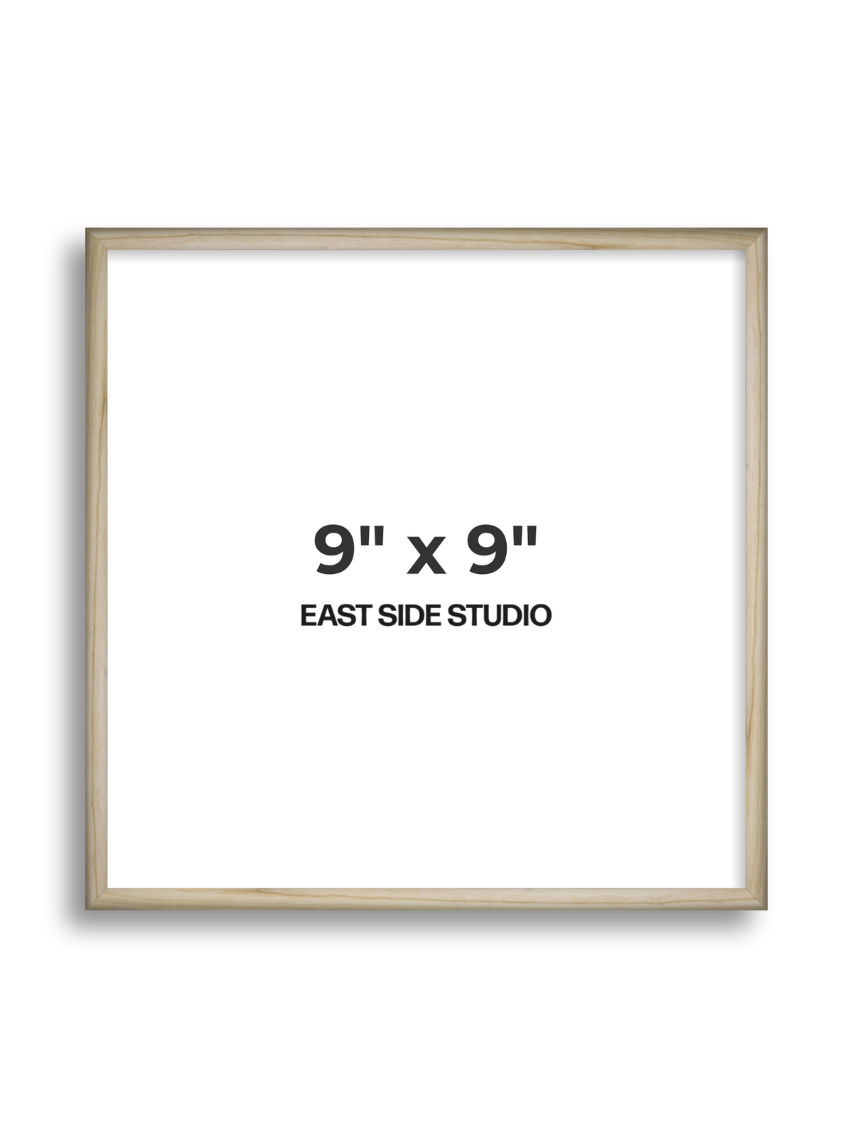 Natural Wood 9" x 9" picture frame