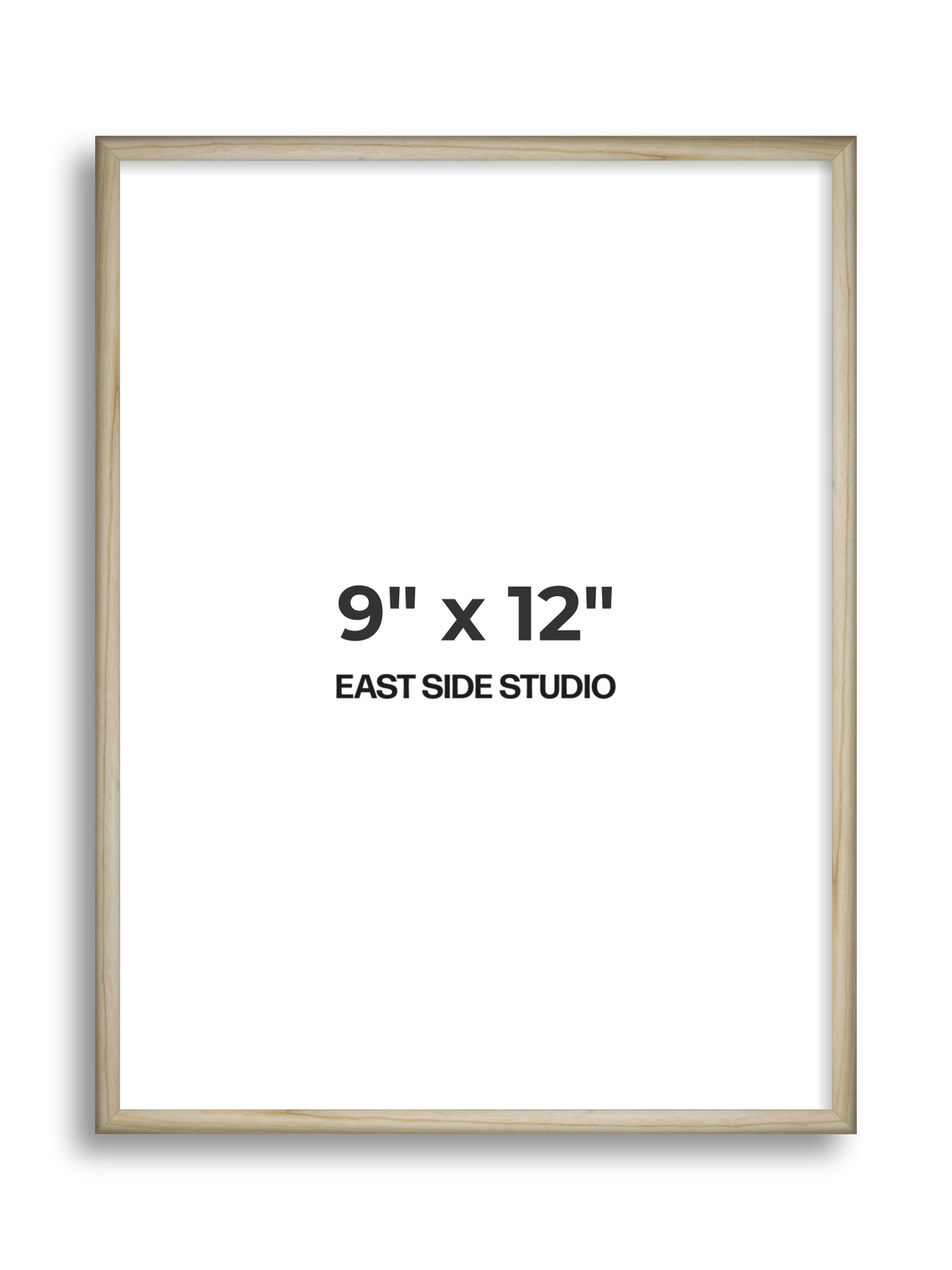 Natural Wood 9" x 12" picture frame