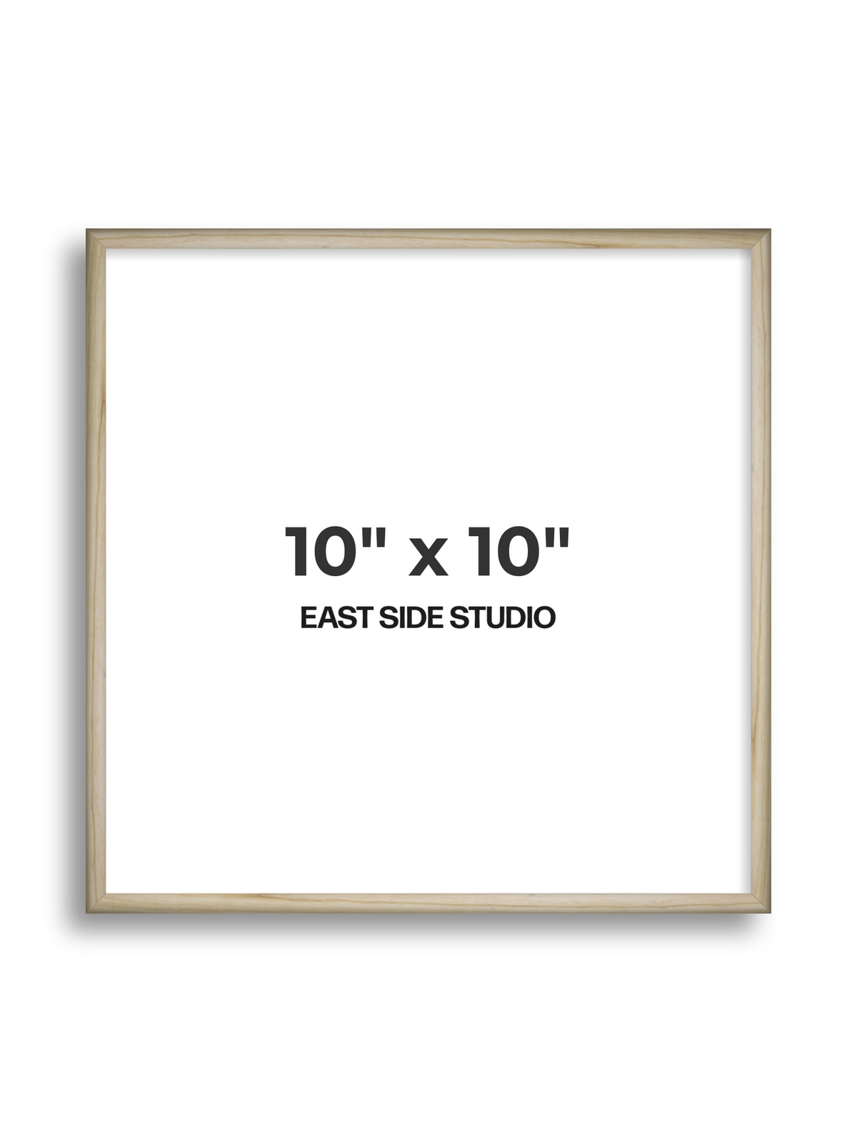 Natural Wood 10" x 10" picture frame