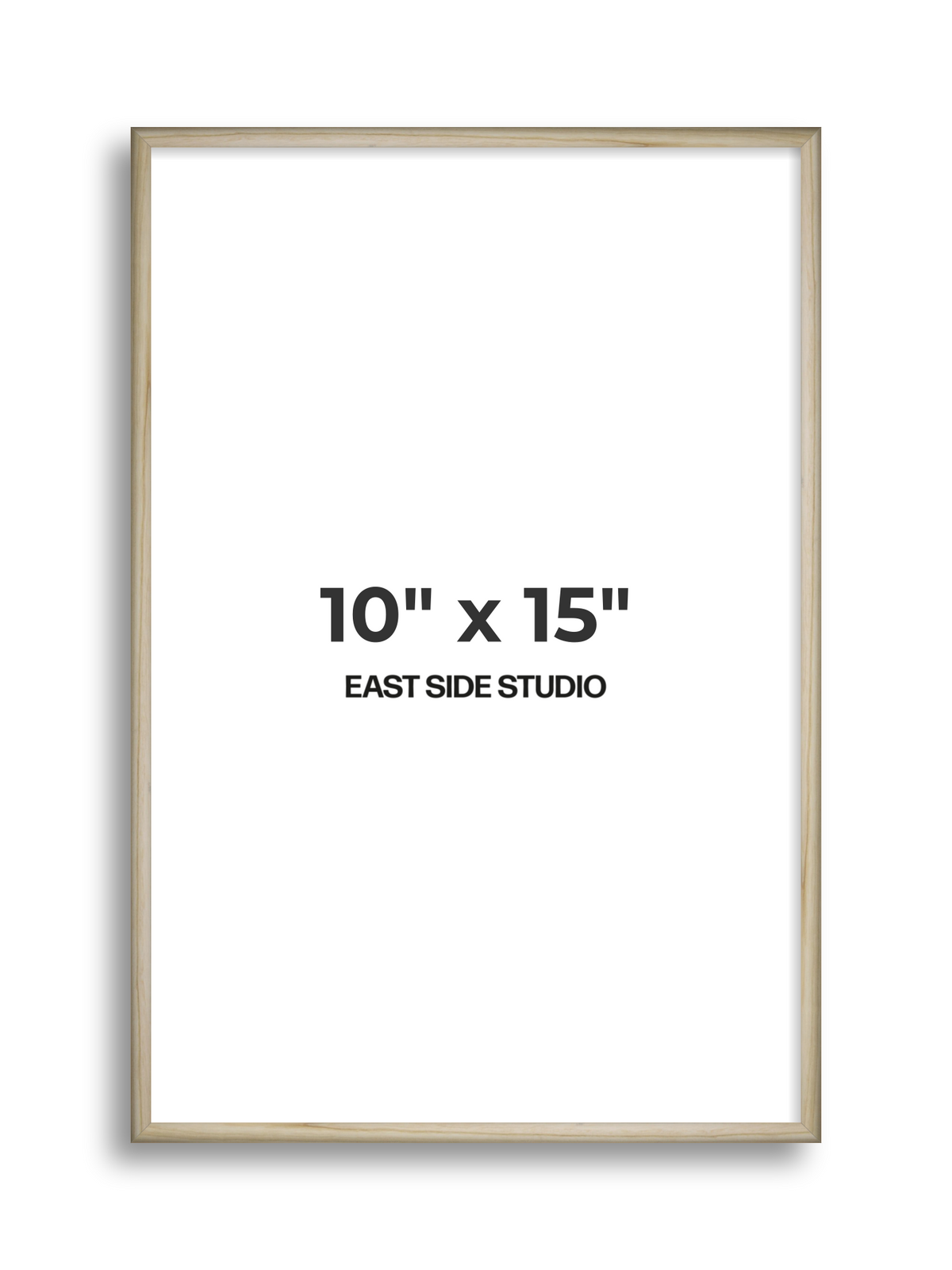 Natural Wood 10" x 15" picture frame