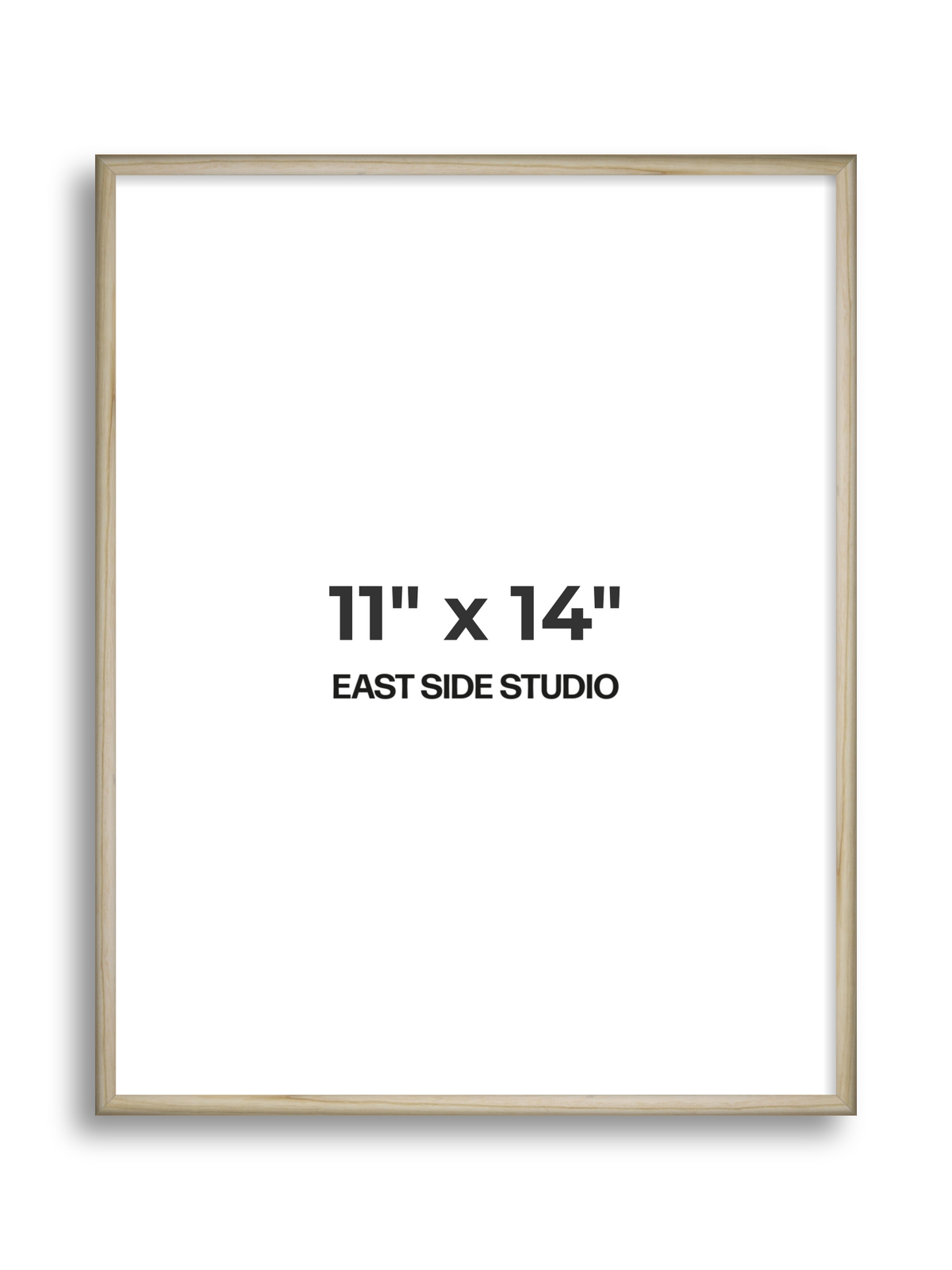Natural Wood 11" x 14" picture frame