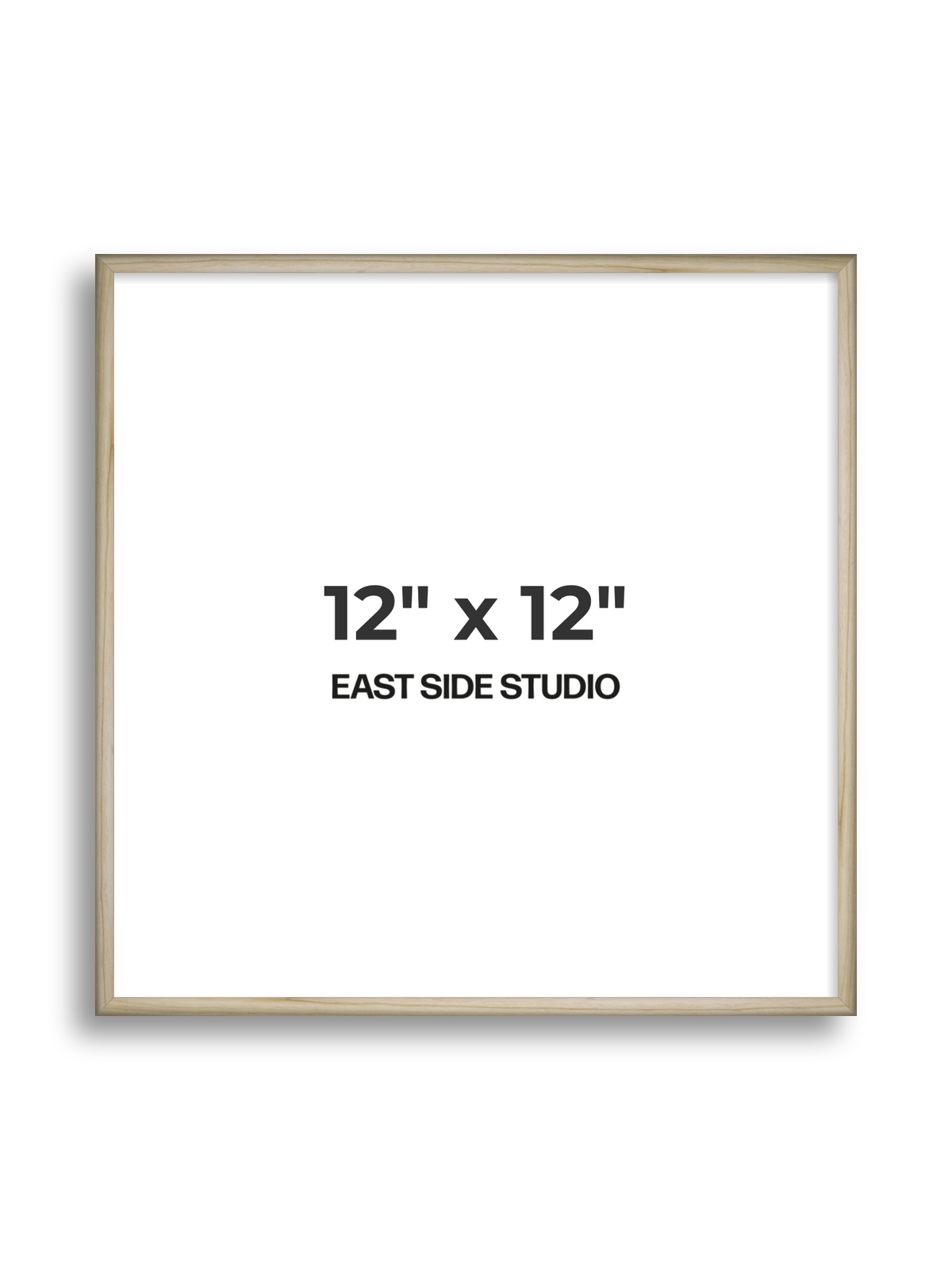 Natural Wood 12" x 12" picture frame