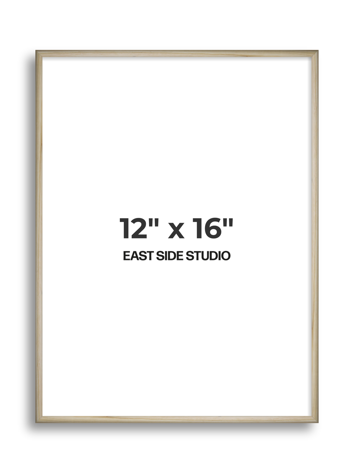 Natural Wood 12" x 16" picture frame