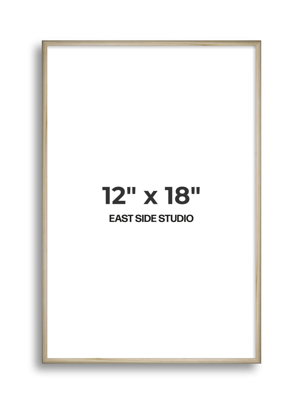 Natural Wood 12" x 18" picture frame